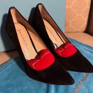 Jean Michel Cazabat, EU 37, US 6.5, black suede, like new in box duster …